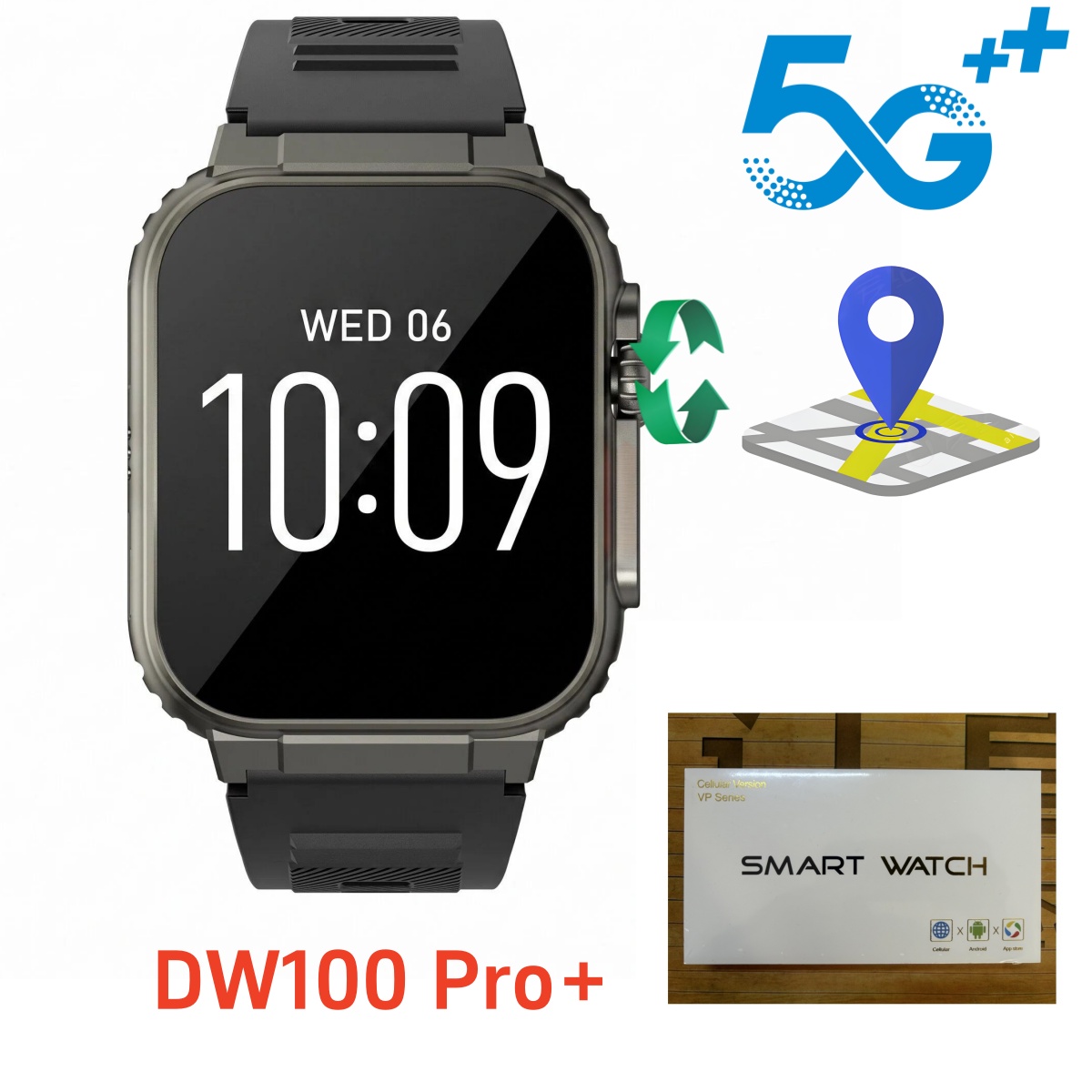 DW100 Pro plus Touch ID Smartw - đánh giá và giá Smartwatch Id