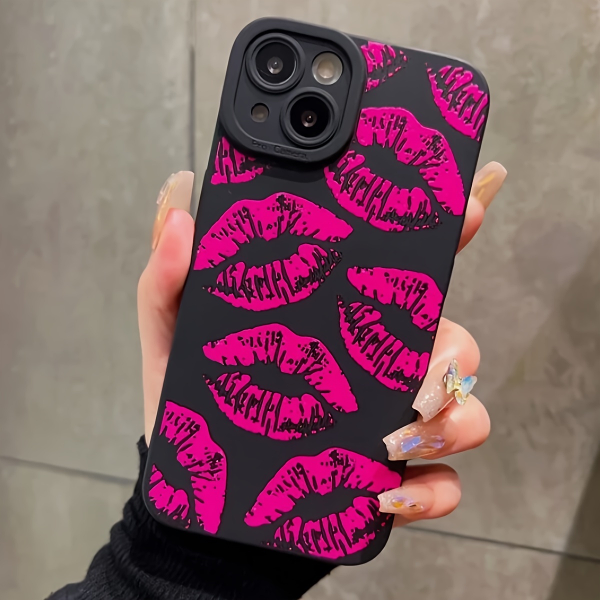 Rose Red Lip Luxury Pattern Ca - đánh giá và giá Samsung Galaxy A55