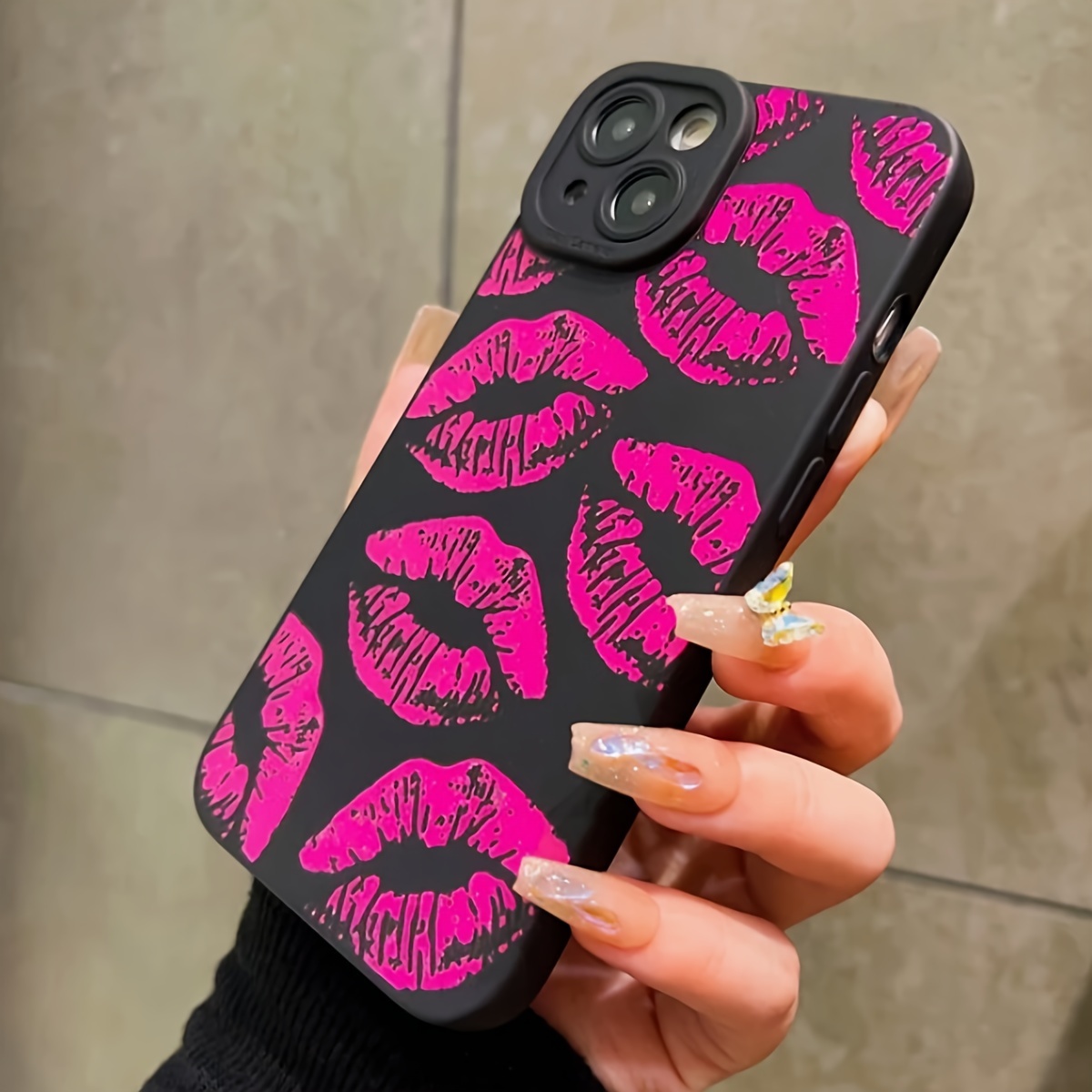Rose Red Lip Luxury Pattern Ca - đánh giá và giá Samsung Galaxy A55