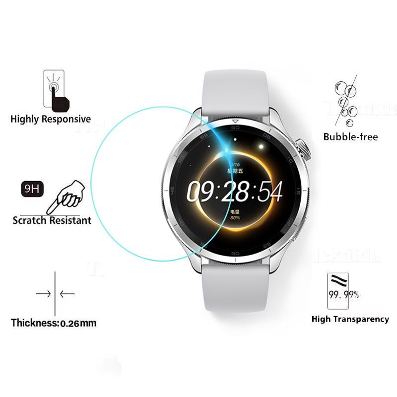 Tempered Glass for Xiaomi Mi W - đánh giá và giá Xiaomi Smartwatch S4 Accessories