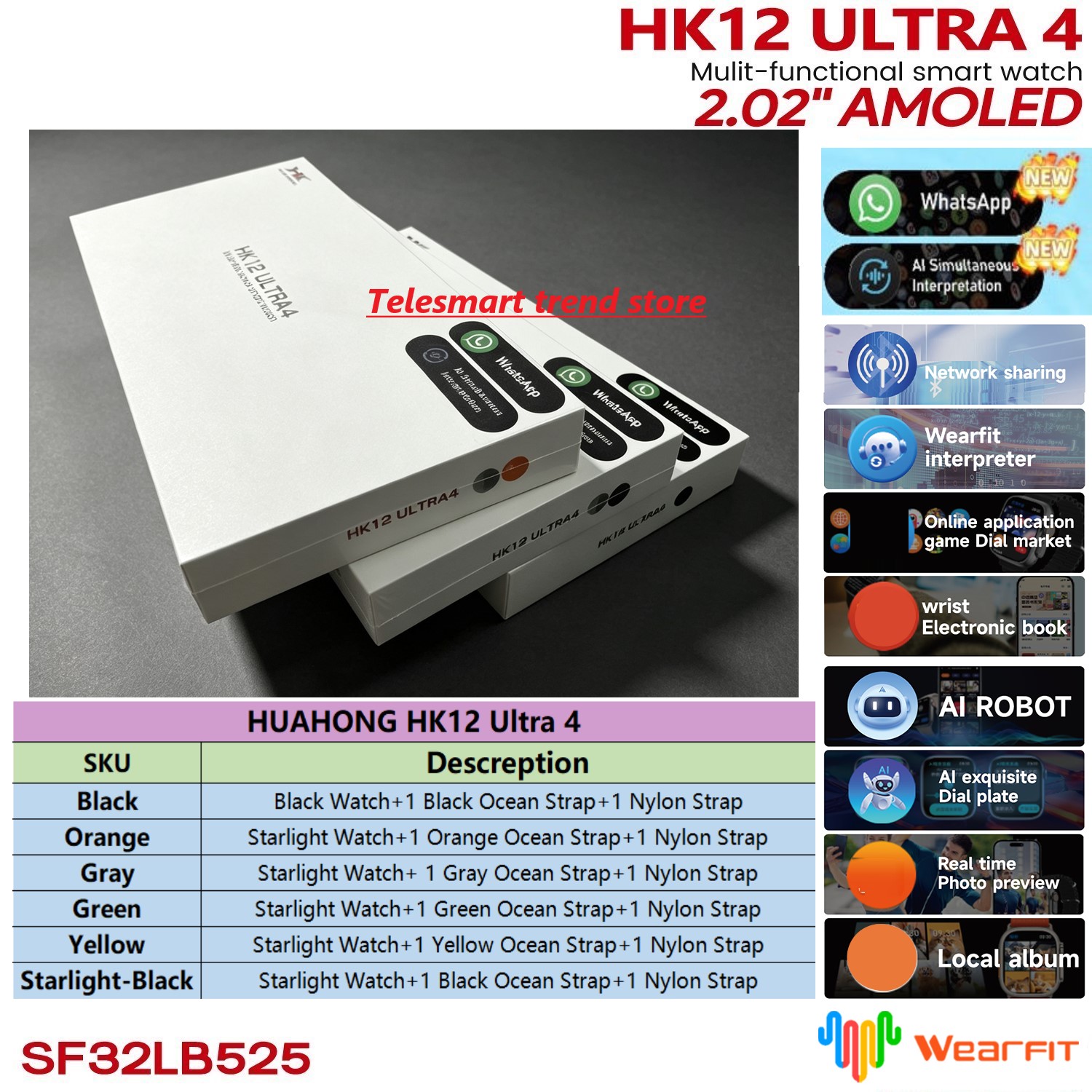 Huahong Amoled HK12 Ultra4 Sma - đánh giá và giá Smartwatch Nexus