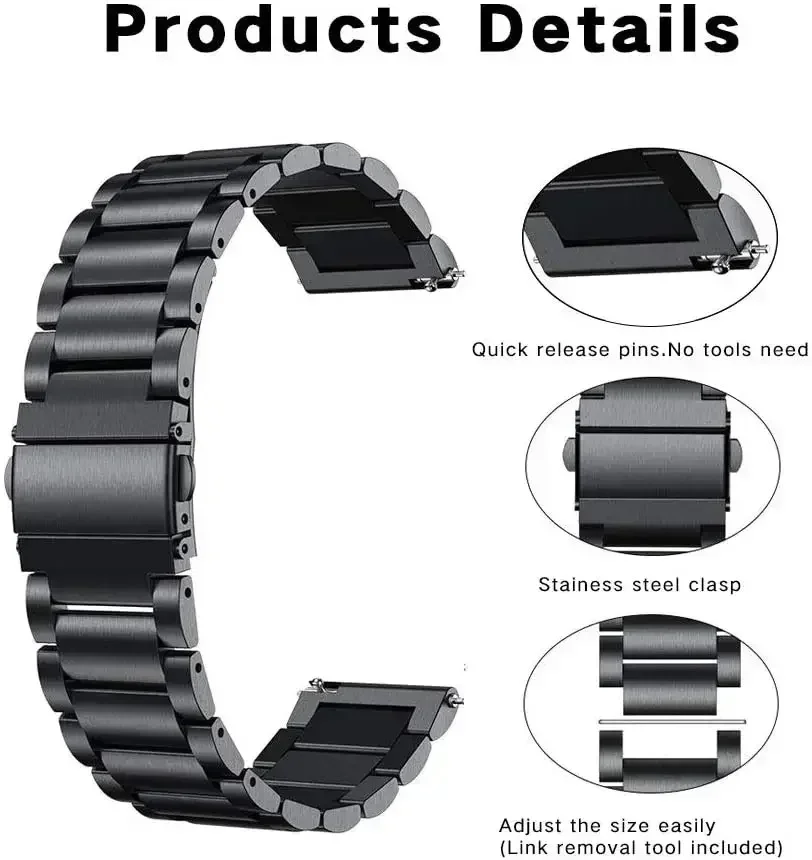 22mm Metal Stainless Steel Str - đánh giá và giá Xiaomi Smartwatch S4 Accessories