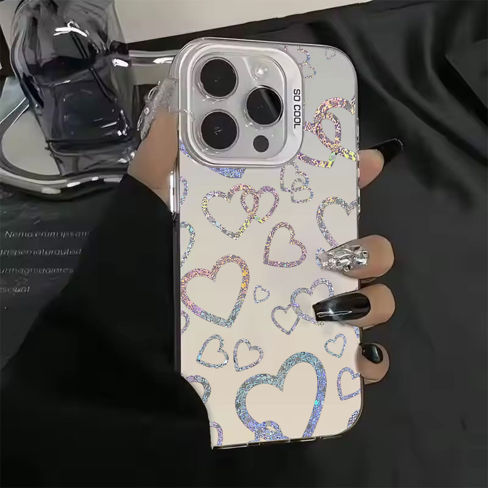 Colorful Heart Print Case For  - đánh giá và giá Apple Iphone 15 Pro Max