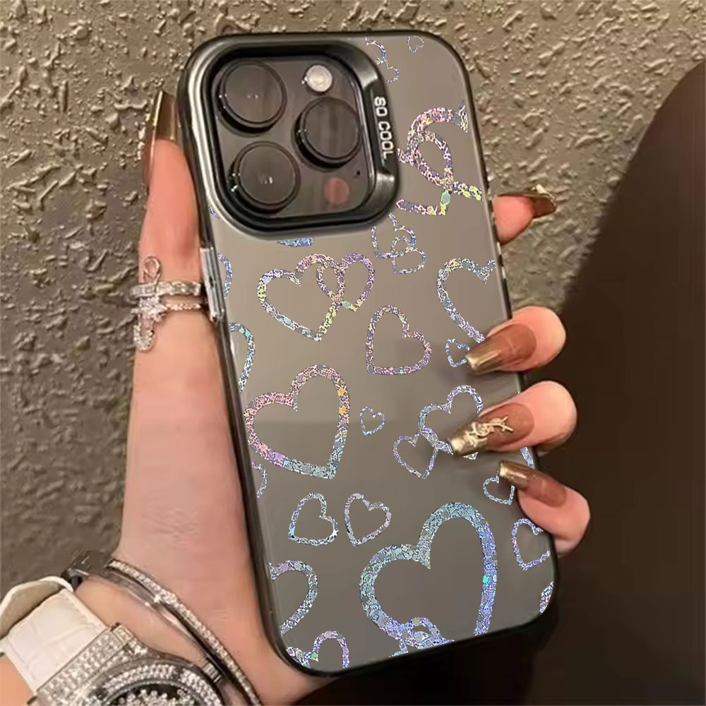 Colorful Heart Print Case For  - đánh giá và giá Apple Iphone 15 Pro Max