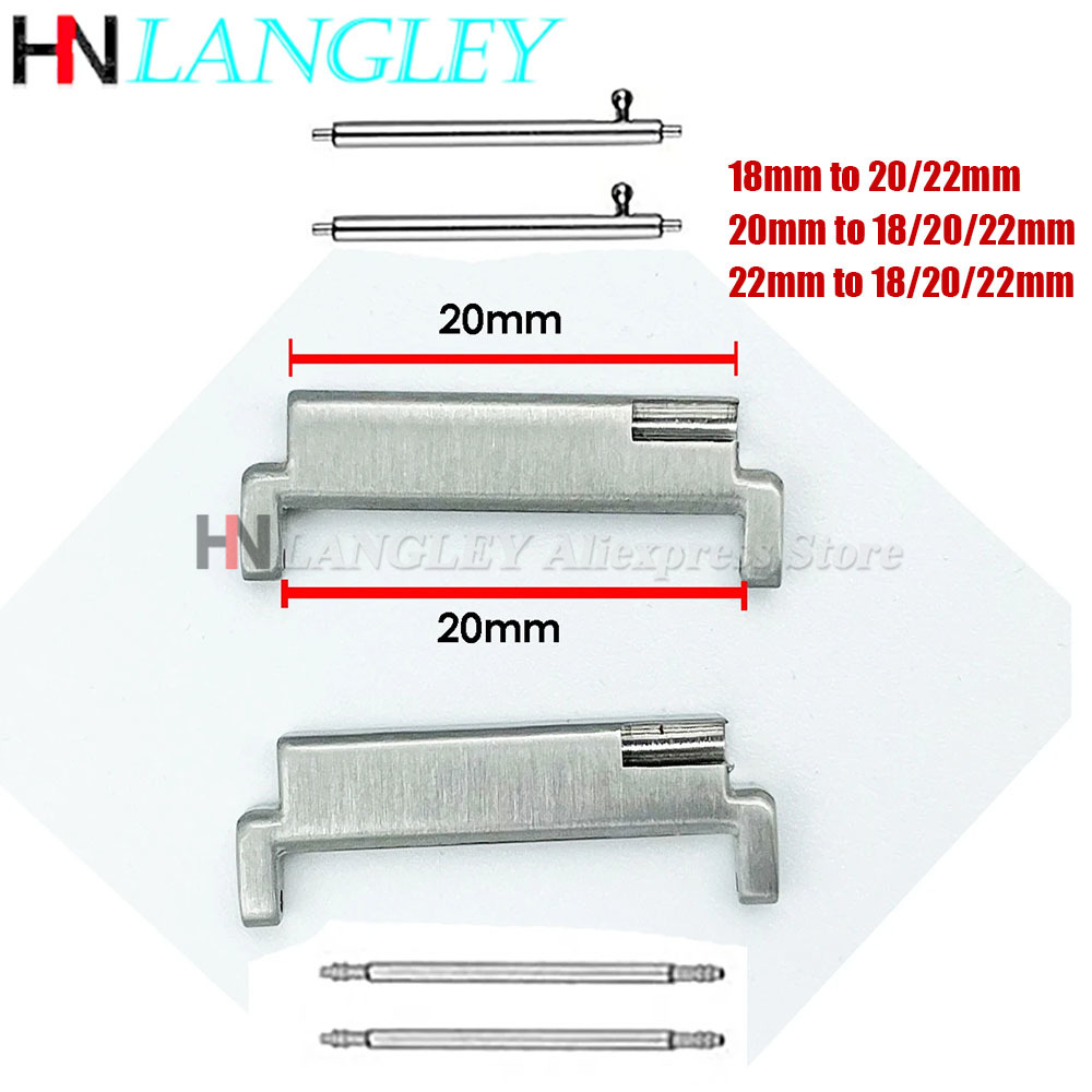 1Pair Strap Metal Adapter 18mm - đánh giá và giá Watch Band Connector