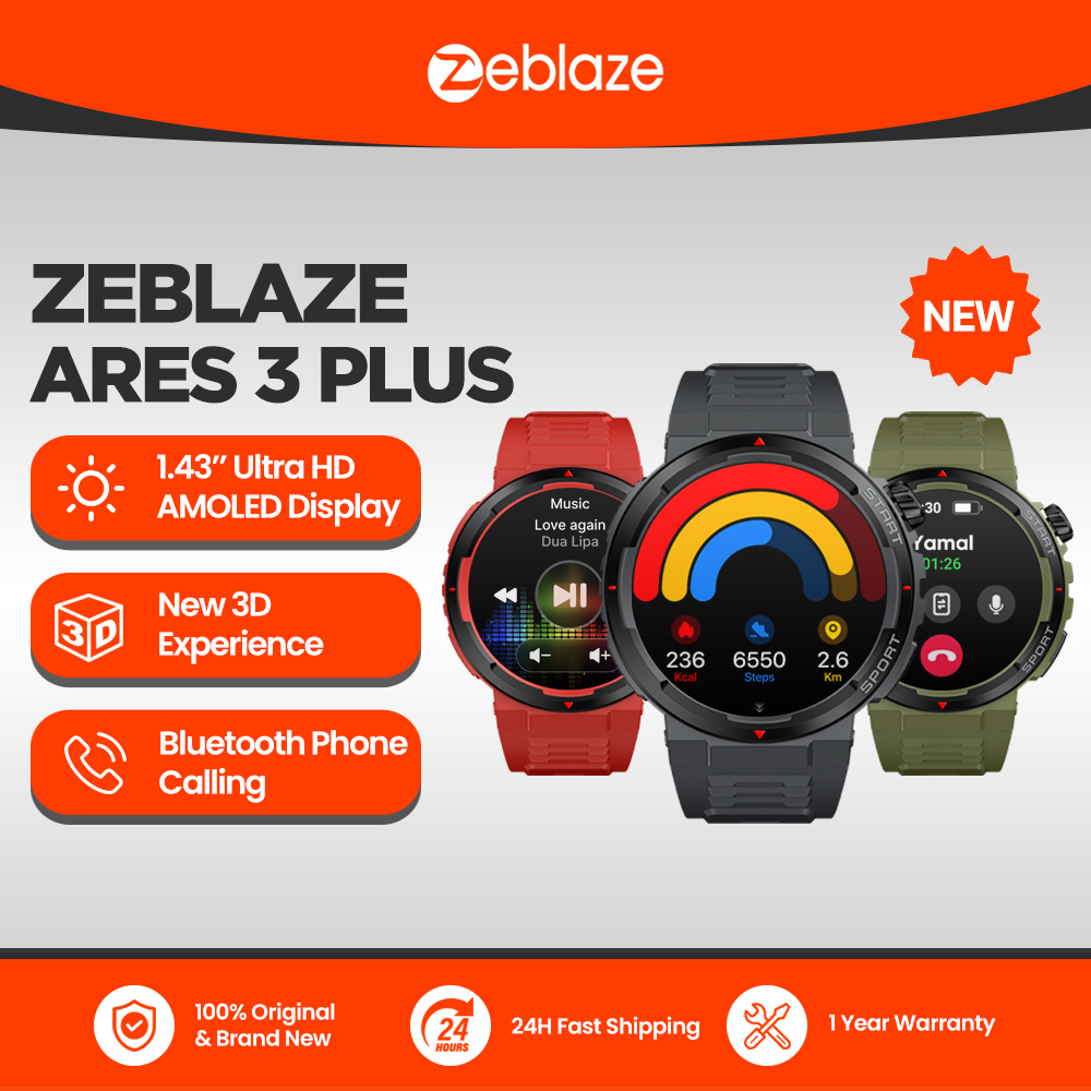 New Zeblaze Ares 3 Plus 1.43'' - đánh giá và giá Smartwatch Faces