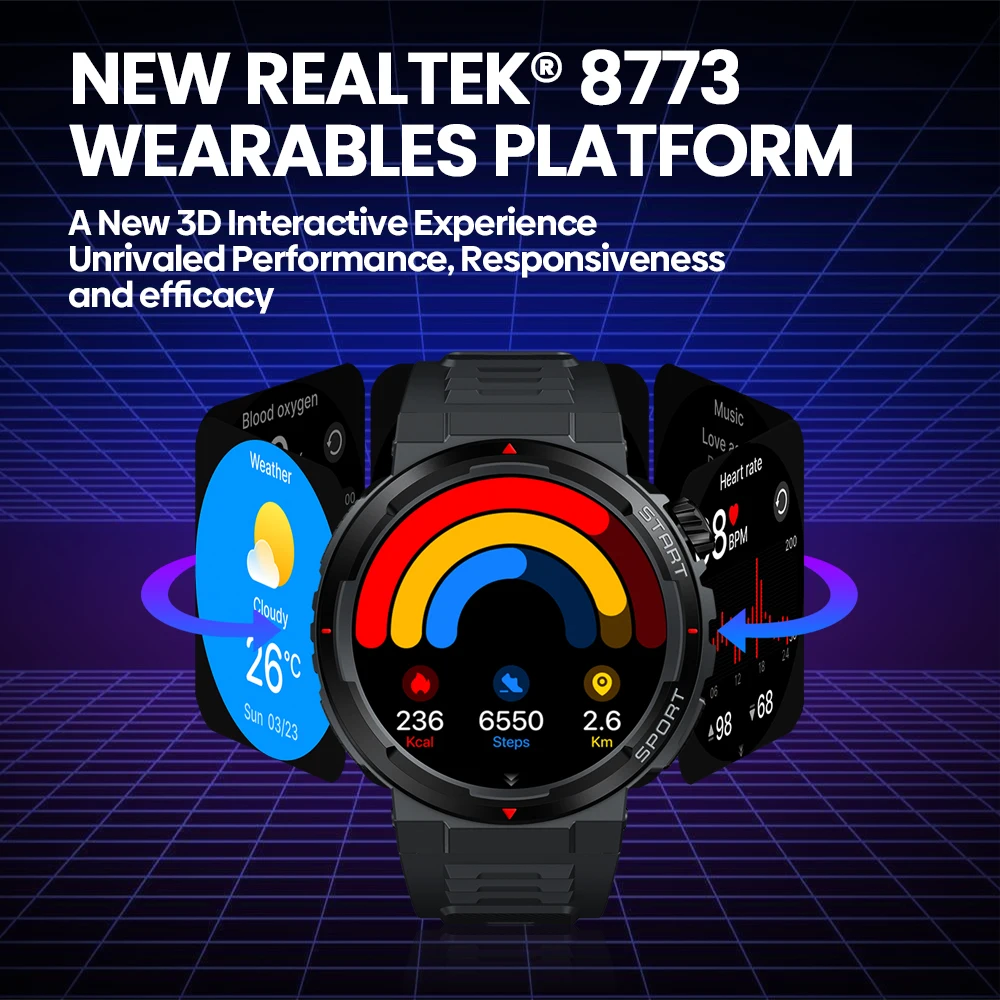 New Zeblaze Ares 3 Plus 1.43'' - đánh giá và giá Smartwatch Faces