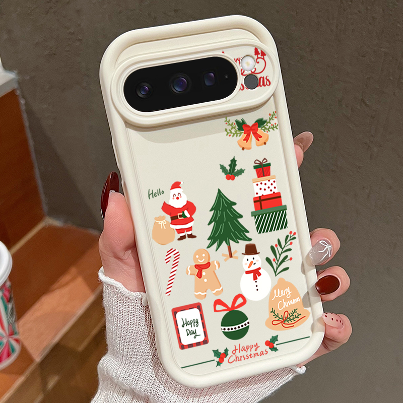 Happy Christmas Pattern Soft T - đánh giá và giá Google Pixel 9