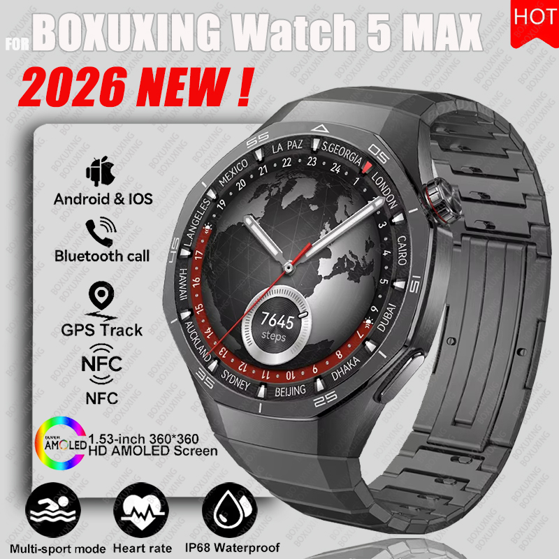 2026 New BOXUXING Watch 5 MAX  - đánh giá và giá Smartwatch Faces